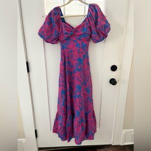 Puff Sleeve Maxi Dress